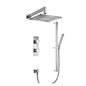 Flusso 160.7300 Two Output Shower Set With Shower Head, Hand Held And Slide Bar