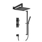 Flusso 160.7300 Two Output Shower Set With Shower Head, Hand Held And Slide Bar
