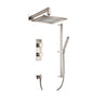 Flusso 160.7300 Two Output Shower Set With Shower Head, Hand Held And Slide Bar