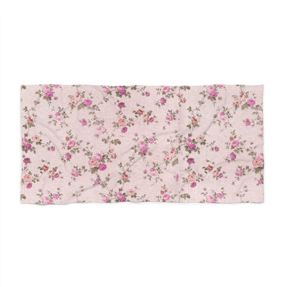 Customizable: Floral Beach Towel, Summer Towel, Bath Blanket, Pool Accessory, Gift for Her, Outdoor Picnic Essential