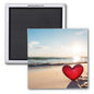 MY HEART IS AT THE BEACH 2x2 MAGNET