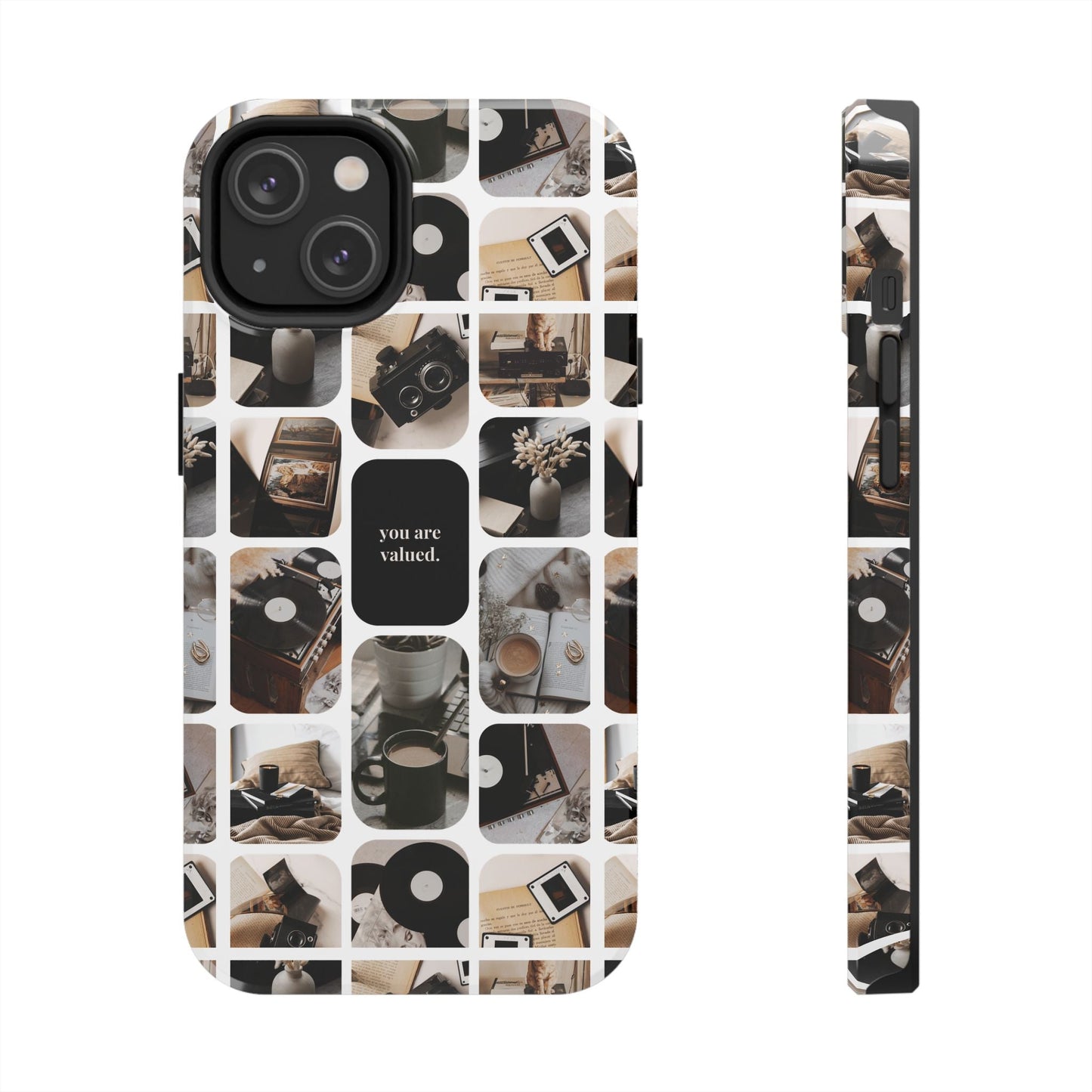 Retro Collage Phone Case - You Are Valued, Durable Protection for Your Device, Thoughtful Gift for Friends & Family, Perfect for Any [...]
