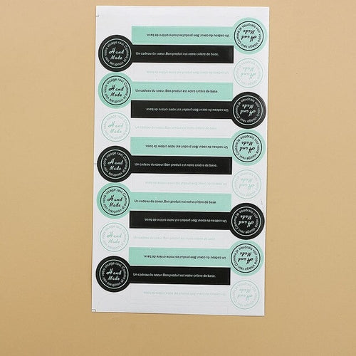 160pcs Craft Paper DIY Seal Sticker Adornment | Kitchen + Metal