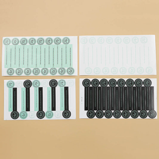 160pcs Craft Paper DIY Seal Sticker Adornment | Kitchen + Metal