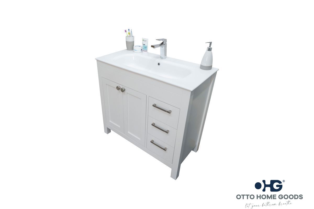 Aria White 36" Bathroom Cabinet