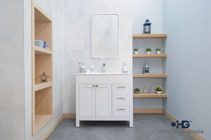 Aria White 36" Bathroom Cabinet