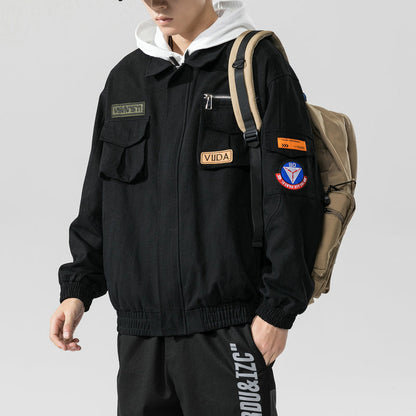 New Loose Casual Workwear Bomber Jacket