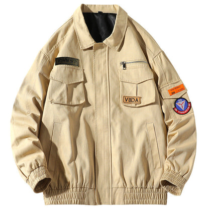New Loose Casual Workwear Bomber Jacket