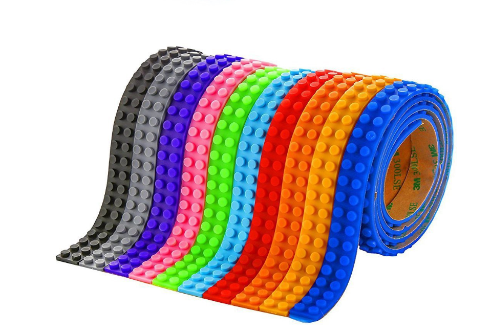 Building blocks tape, silicone building blocks, building blocks, strips, no connectors