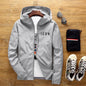 New Men's Casual Hooded Bomber Jacket Spring And Autumn
