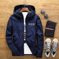 New Men's Casual Hooded Bomber Jacket Spring And Autumn