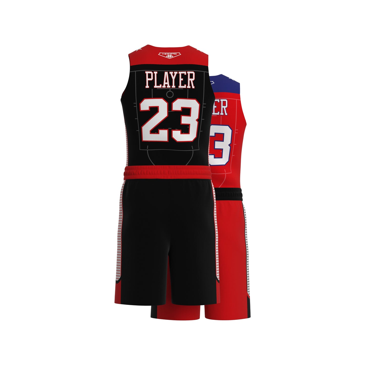 Custom All-Star Reversible Basketball Uniform  - 162 Spokane