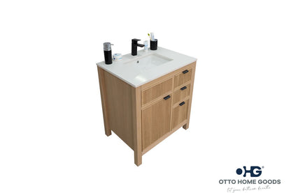 Catalina Natural OAK 30" Bathroom Cabinet