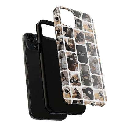 Retro Collage Phone Case - You Are Valued, Durable Protection for Your Device, Thoughtful Gift for Friends & Family, Perfect for Any [...]