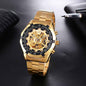 Men's Mechanical Fashion Watch Steel Band High-end Hollow Design