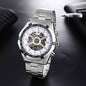 Men's Mechanical Fashion Watch Steel Band High-end Hollow Design