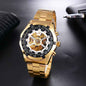 Men's Mechanical Fashion Watch Steel Band High-end Hollow Design