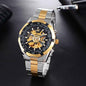 Men's Mechanical Fashion Watch Steel Band High-end Hollow Design