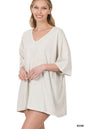 ZENANA Cotton Drop Shoulder Oversized Boyfriend Box Tee
