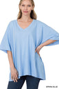 ZENANA Cotton Drop Shoulder Oversized Boyfriend Box Tee