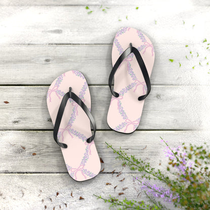 Customizable: Charming Floral Flip Flops, Summer Sandals, Beachwear, Vacation Footwear, Gift for Her, Casual Summer Fashion