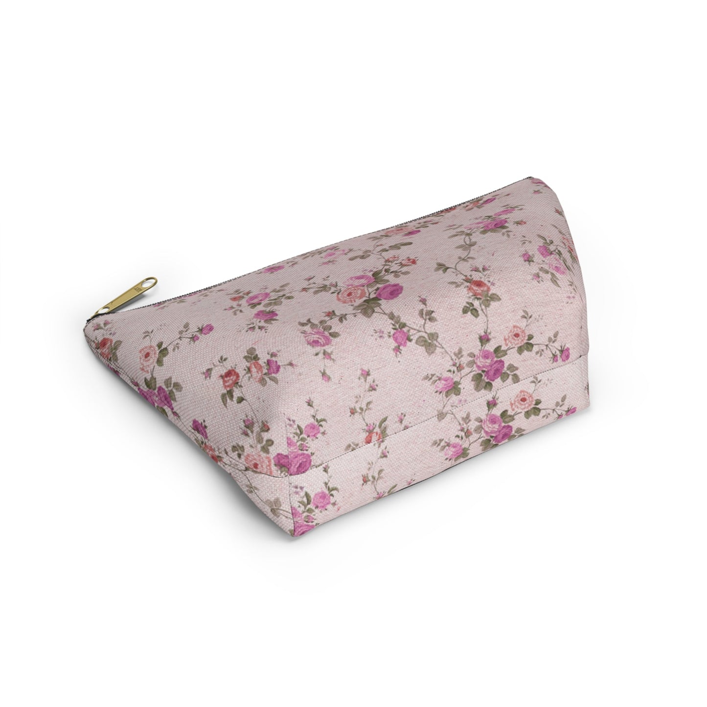 Customizable: Floral Accessory Pouch, Makeup Bag, Travel Organizer, Gift for Her, Pink Floral Bag, Cosmetic Case, Everyday Essentials