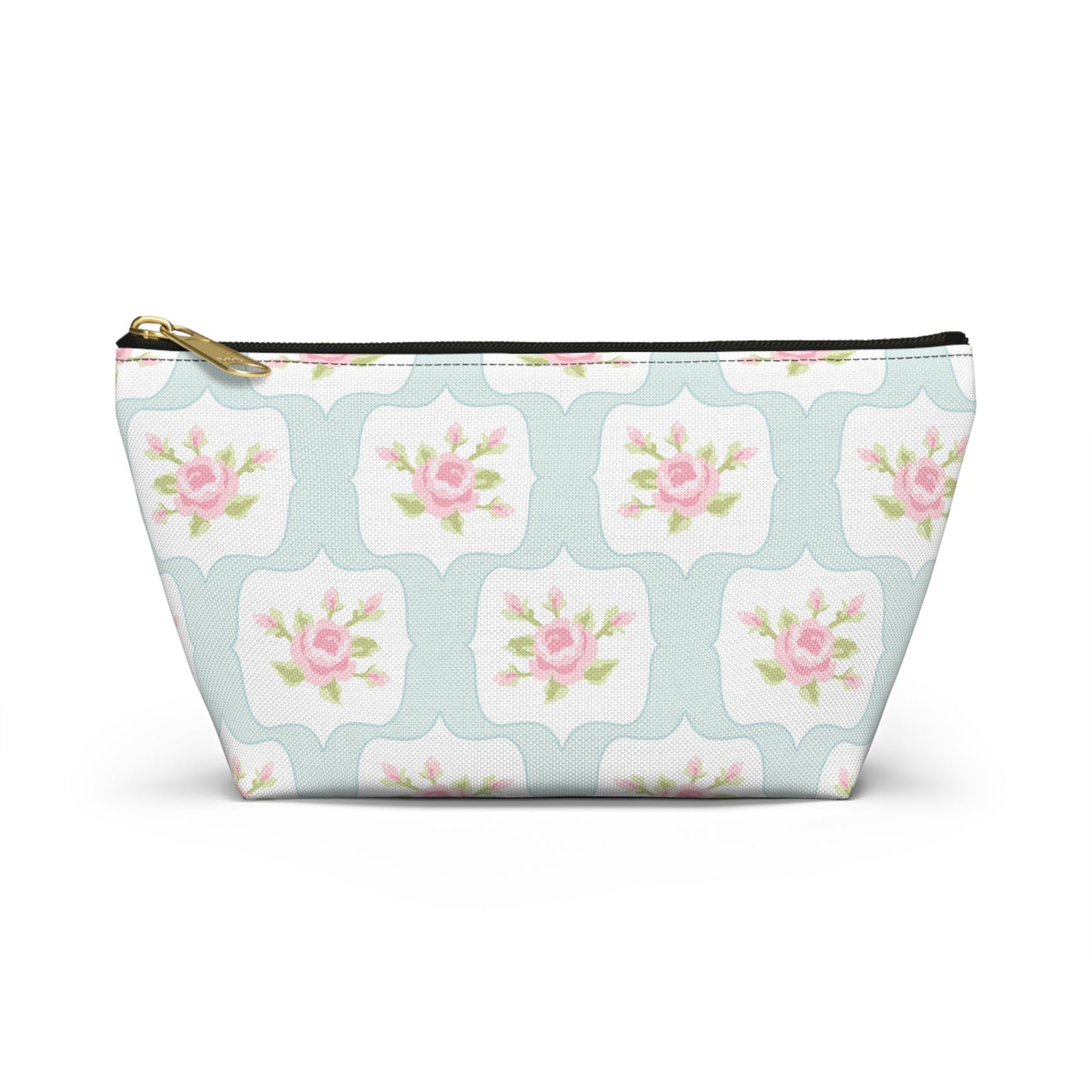 Customizable: Chic Floral Accessory Pouch, Makeup Bag, Cosmetic Case, Toiletries Organizer, Gift for Her