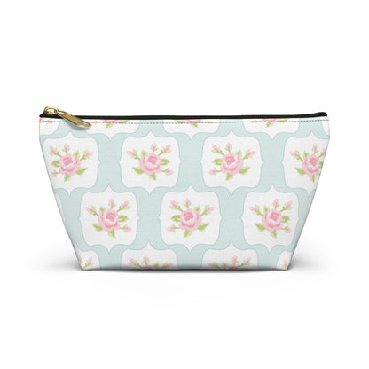 Customizable: Chic Floral Accessory Pouch, Makeup Bag, Cosmetic Case, Toiletries Organizer, Gift for Her