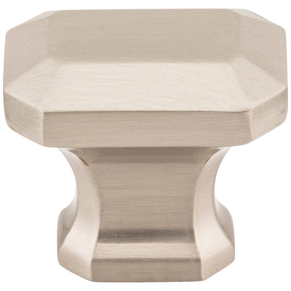 1-1/4" Overall Length Satin Nickel Emerald Ella Cabinet Knob