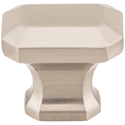 1-1/4" Overall Length Satin Nickel Emerald Ella Cabinet Knob