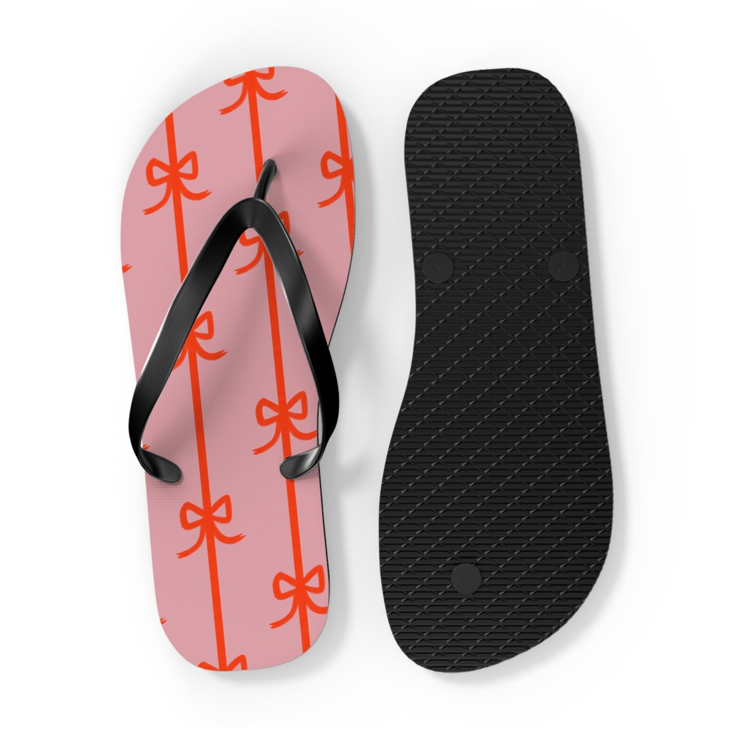 Customizable: Chic Bow Flip Flops, Stylish Summer Sandals, Women's Beach Footwear, Cute Vacation Slippers, Trendy Pool Shoes
