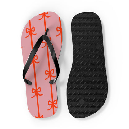 Customizable: Chic Bow Flip Flops, Stylish Summer Sandals, Women's Beach Footwear, Cute Vacation Slippers, Trendy Pool Shoes