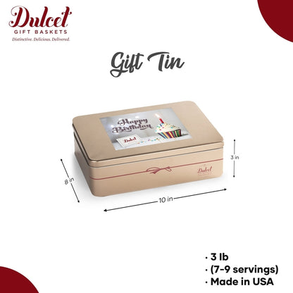 Classic Tin Treats Within Gift Basket