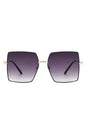 Square Oversize Flat Top Large Fashion Sunglasses