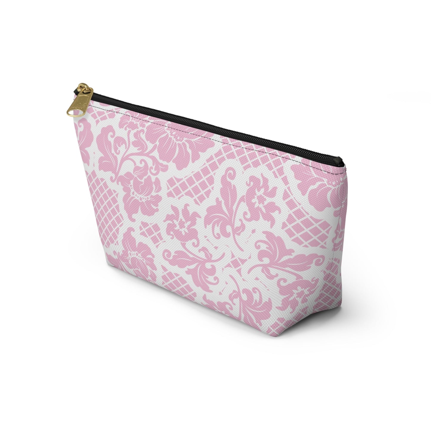 Customizable: Chic Floral Accessory Pouch | Makeup Bag, Organizer, Travel Essentials, Gift for Her, Pink Floral Design