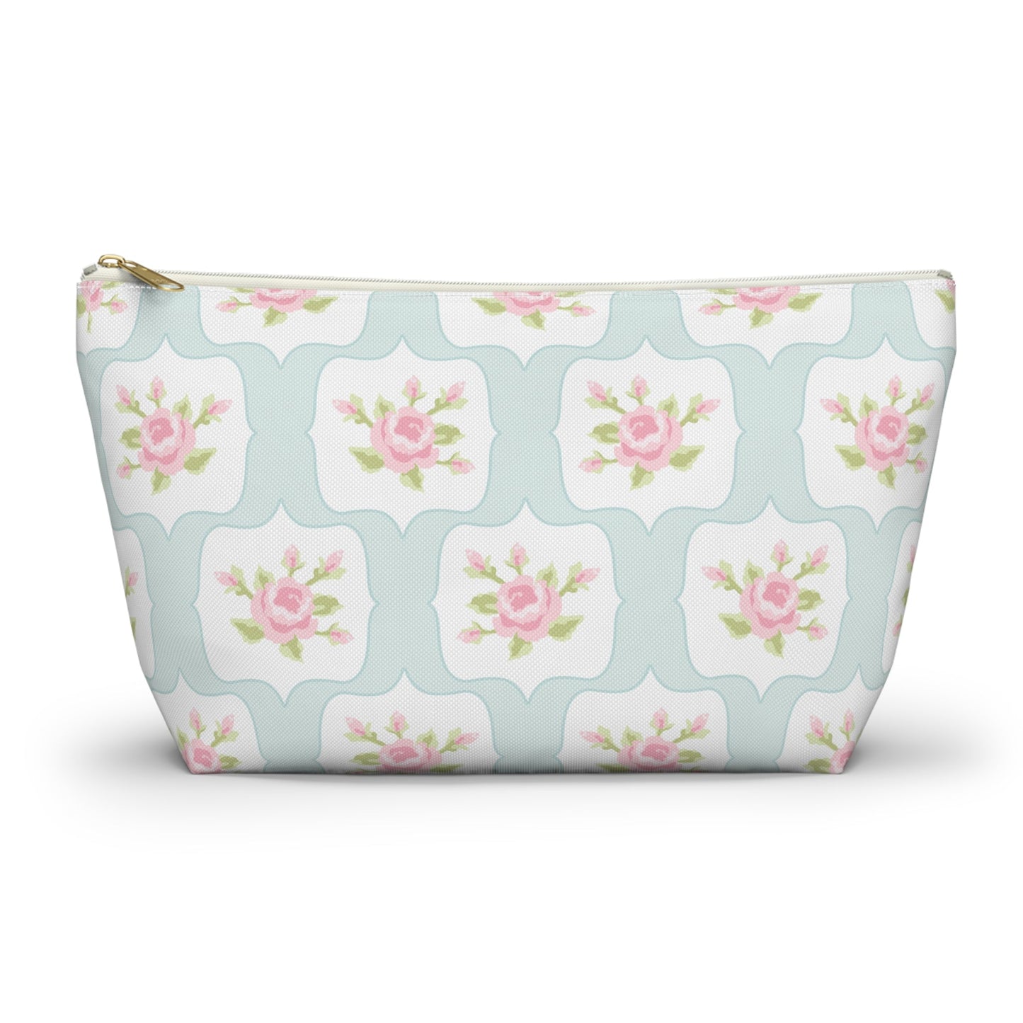 Customizable: Chic Floral Accessory Pouch, Makeup Bag, Cosmetic Case, Toiletries Organizer, Gift for Her