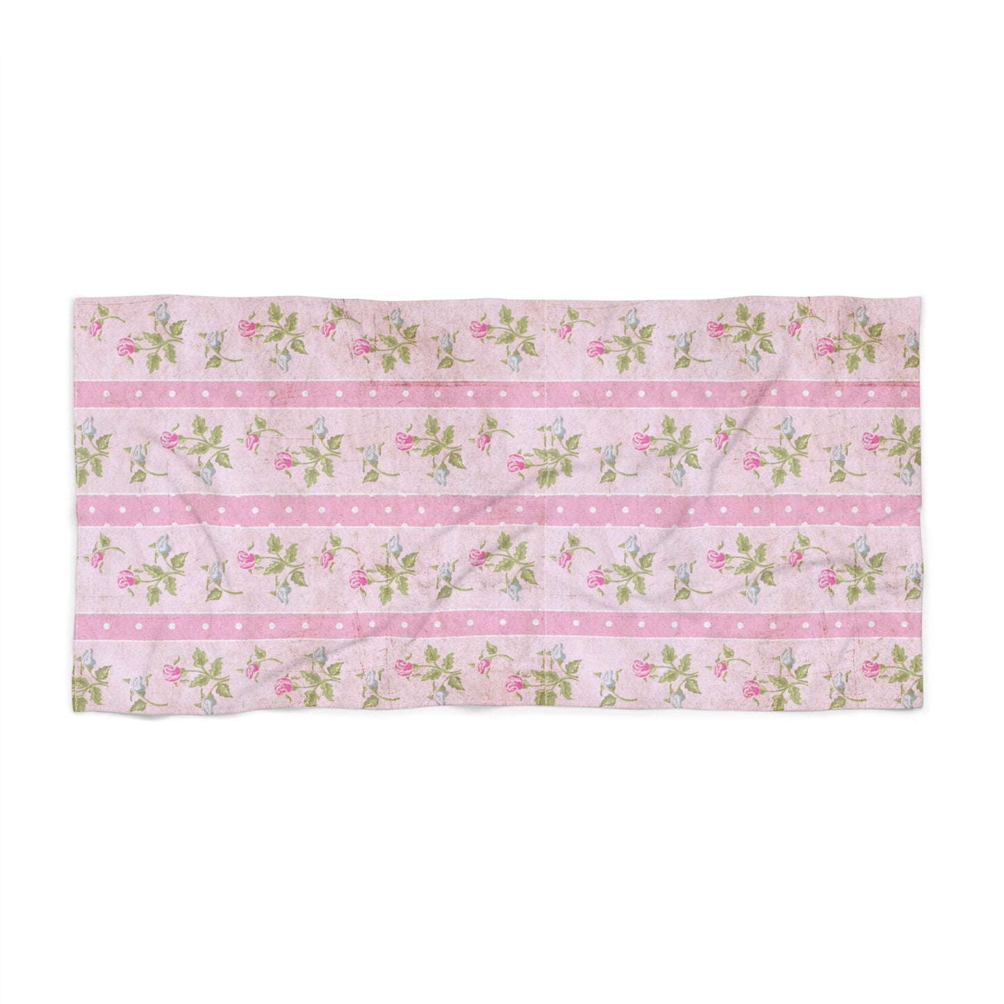 Customizable: Floral Pink Beach Towel | Summer Vibes, Poolside Essential, Travel Must-Have, Gift for Her, Warm Days