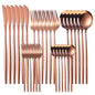 30pc Stainless Steel Cutlery Set Knives Forks Spoons