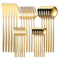 30pc Stainless Steel Cutlery Set Knives Forks Spoons