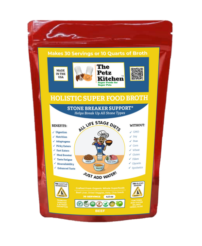 Petz Kitchen Super Food Stone Breaker Broth for Optimal Urinary Health