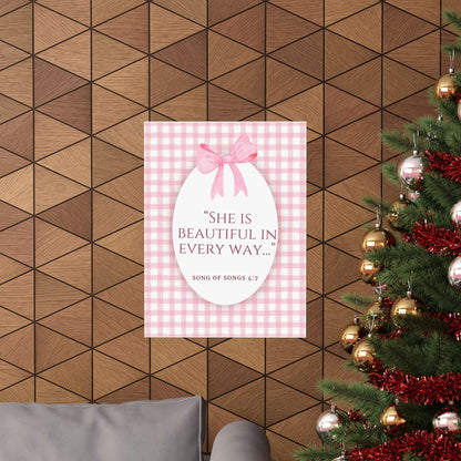 Inspirational Wall Art Poster, Motivational Decor, Gift for Her, Perfect Dorm Decor, Christian Home Decoration