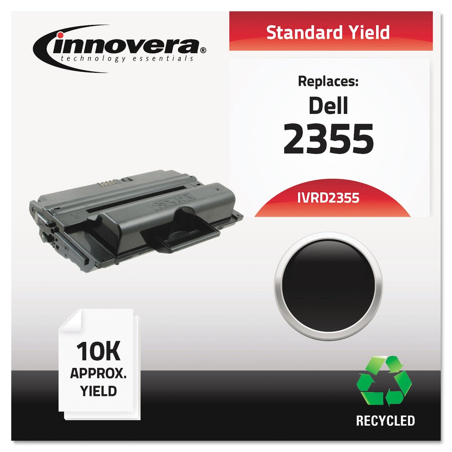 Innovera Remanufactured Black Toner, Replacement for 331-0611, 10,000 Page-Yield