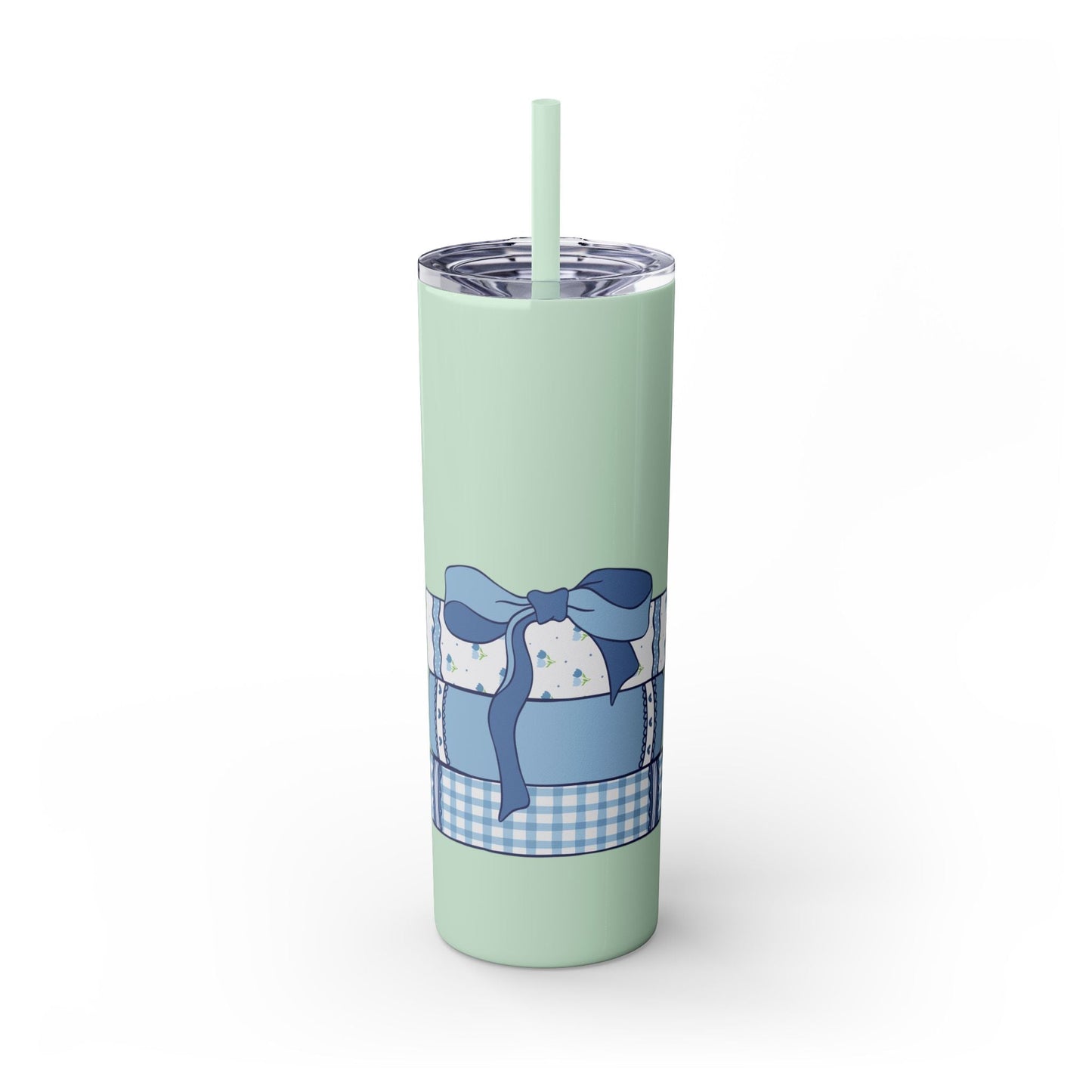 Customizable: Girly Book Club Skinny Tumbler with Straw, 20oz | Perfect for Events, Gifts, Coffee, and Summer Drinks