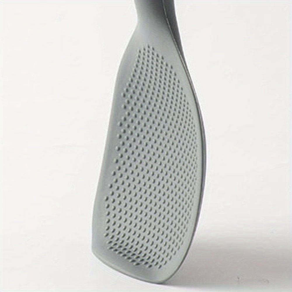 HeatResistant Silicone Spoon with Wooden Handle