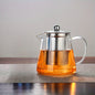 Elegant Floral Glass Teapot with Durable Infuser  Dishwasher Safe
