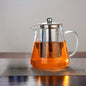 Elegant Floral Glass Teapot with Durable Infuser  Dishwasher Safe