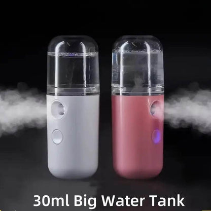 Nano Mist Facial Steamer – Portable 30ml Cool Mist Sprayer for Skin Hydration and Refreshing