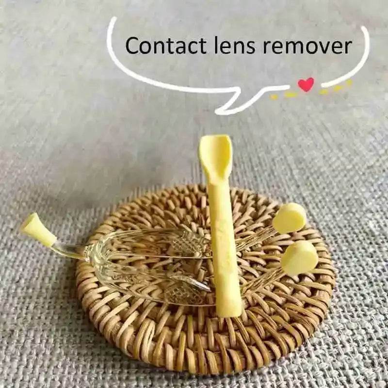 Contact Lens Applicator & Remover Tool Set Tweezers & Suction Stick