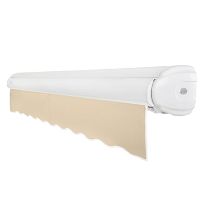 [16x10FT] Awntech Key West Premium Electric Outdoor Motorized Retractable Awning [FCL16/FCR16-SBY] (SAK81742)