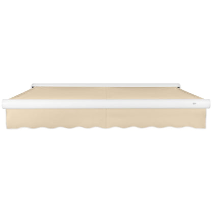 [16x10FT] Awntech Key West Premium Electric Outdoor Motorized Retractable Awning [FCL16/FCR16-SBY] (SAK81742)